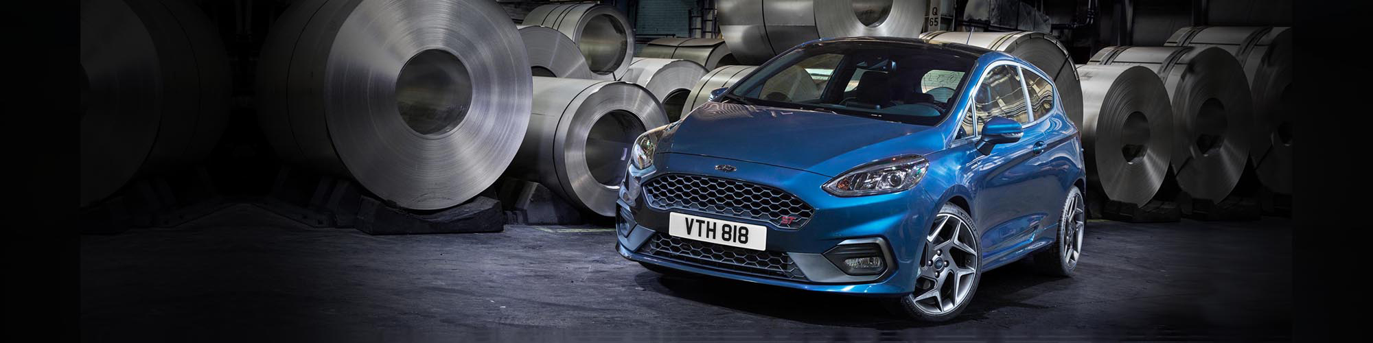 Blue Ford Fiesta ST car